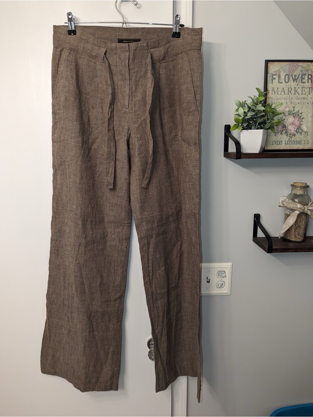 Brown Wide Leg Trousers